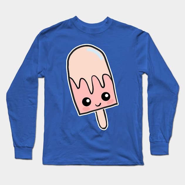 Cute Ice Cream Long Sleeve T-Shirt by McWolf